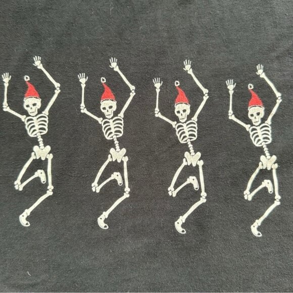 Men’s Converse Danicing Halloween Christmas Hat Skeltons Large - Picture 3 of 8